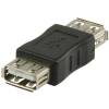 VALUELINE USB 2 female to USB 2 female Adapter Black VLCP 60900B